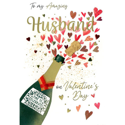Picture of TO MY AMAZING HUSBAND VALENTINE CARD